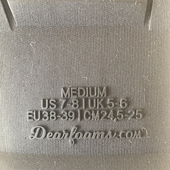 Comfy Dearfoams Memory Foam Slippers SIZE 7-8 - Picture 5 of 7